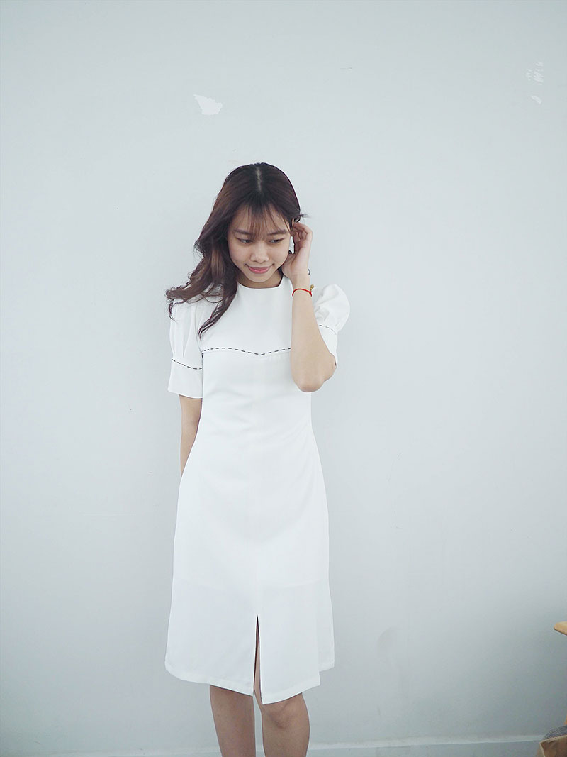 Đầm tay nút thiết kế by Vuông shop Đầm tay nút thiết kế by Vuông shop