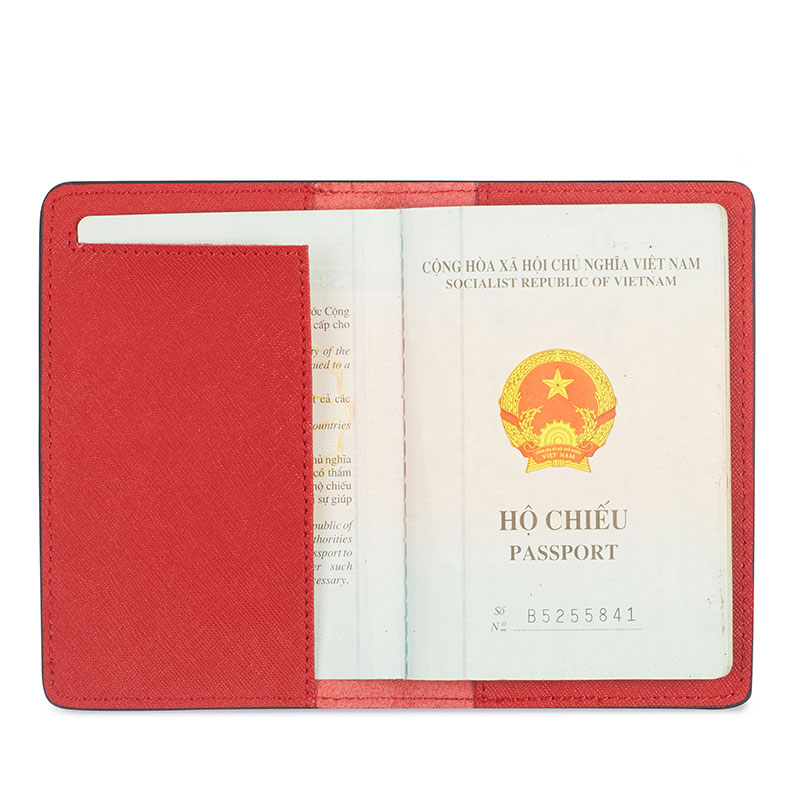 vỏ bọc hộ chiếu màu đỏ