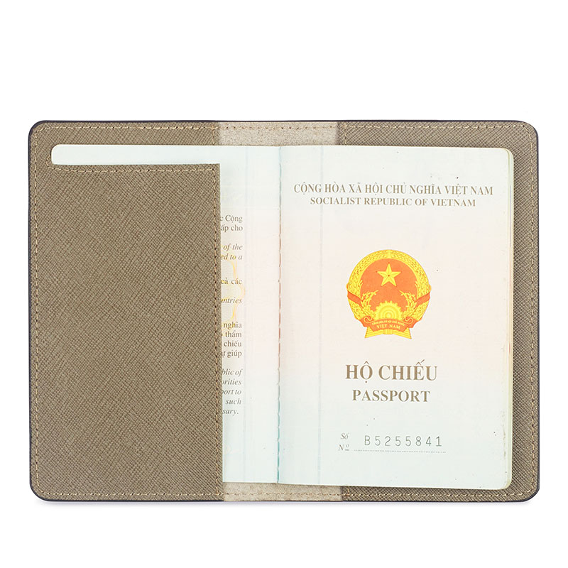 vỏ bọc hộ chiếu khắc tên