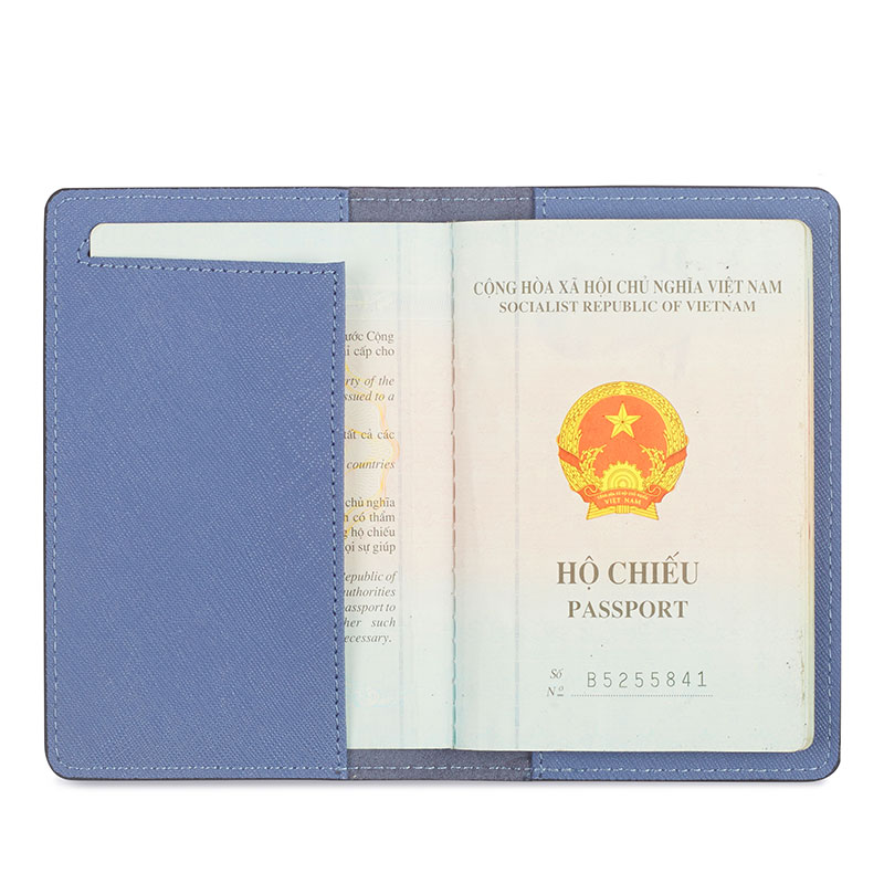 vỏ bọc hộ chiếu màu xanh biển