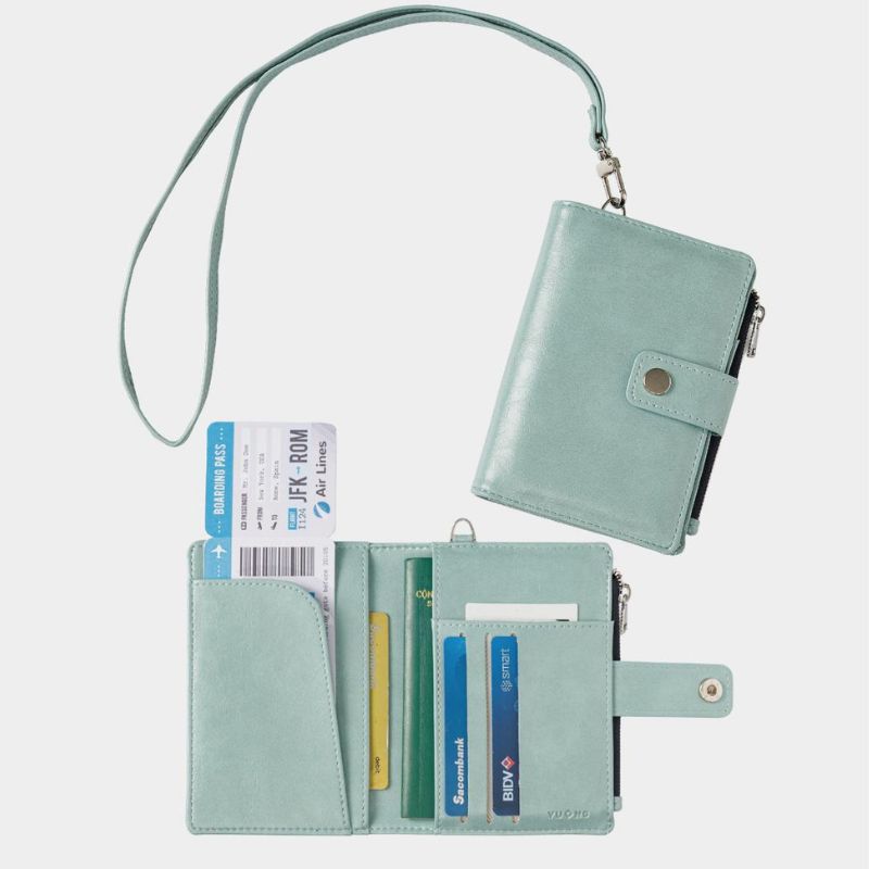 VỎ HỘ CHIẾU CÓ DÂY ĐEO POWER BLUE
