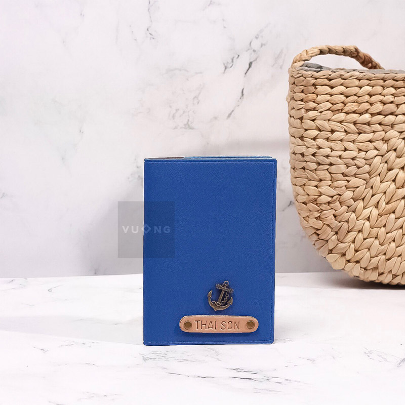 passport cover màu xanh dương