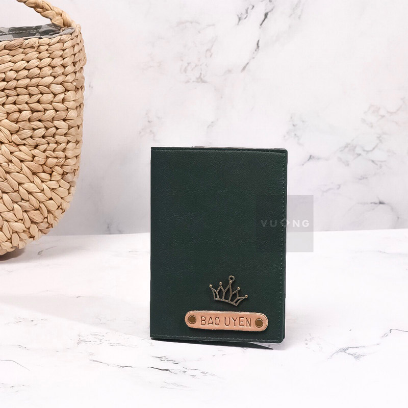 passport cover màu xanh rêu