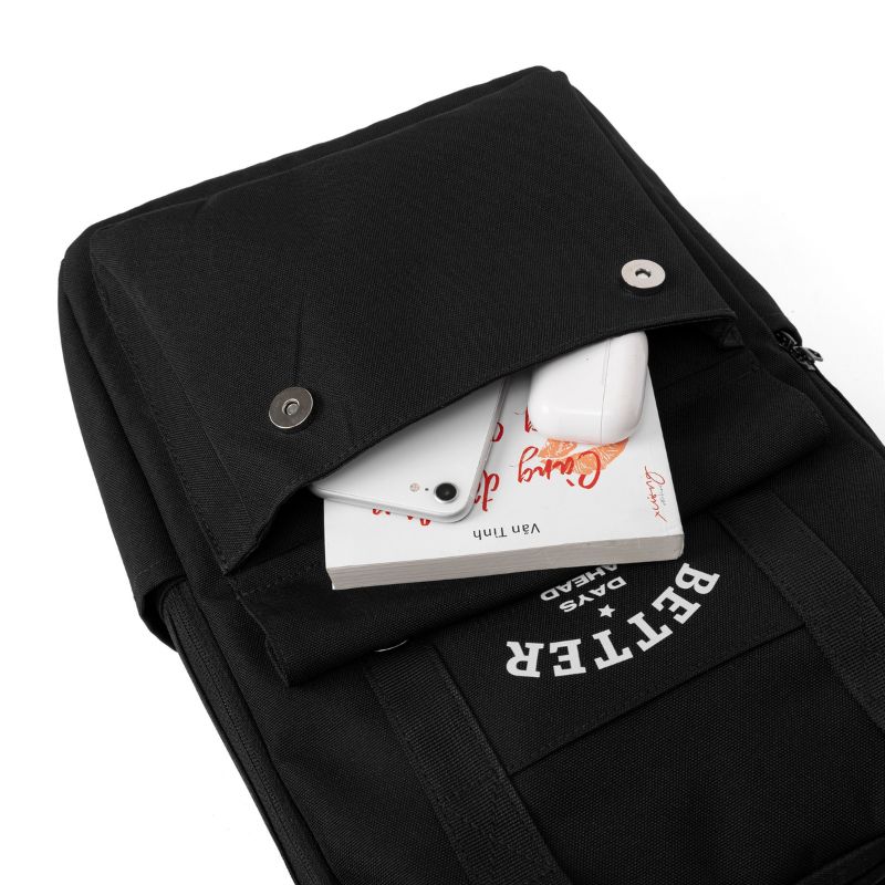 Clean aesthetic silhouette of handcrafted minimalist daypack designed for longevity